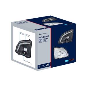 UNITED PACIFIC - UNITED PACIFIC - 35857 - LUZ ANTINIEBLA PROYECTOR CROMADA DE 18 LED CON LUZ DE POSICIÓN PARA VOLVO VNL 2018-2024 - CONDUCTOR/IZQUIERDO - Image 6