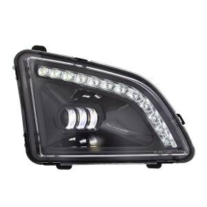 UNITED PACIFIC - 35860 - LUZ ANTINIEBLA PROYECTOR NEGRA DE 18 LED CON LUZ DE POSICIÓN PARA VOLVO VNL 2018-2024 - PASAJERO/DERECHO