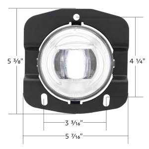 UNITED PACIFIC - UNITED PACIFIC - 35871 - LUZ ANTINIEBLA LED PARA KENWORTH 1.ª GENERACIÓN T680 2013-2022 -SERIE COMPETENCIA- CROMADA - Image 9