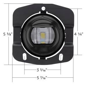 UNITED PACIFIC - UNITED PACIFIC - 35872 - LUZ ANTINIEBLA LED PARA KENWORTH 1.ª GENERACIÓN T680 2013-2022 - SERIE DE COMPETENCIA - NEGRO - Image 8