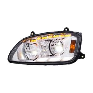 UNITED PACIFIC - UNITED PACIFIC - 35879 - FARO LED CROMADO CON SEÑAL DE GIRO SECUENCIAL Y BARRAS DE LUCES DE POSICIÓN PARA KENWORTH T660 2008-17 - CONDUCTOR - Image 2