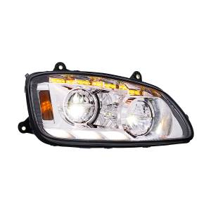 UNITED PACIFIC - UNITED PACIFIC - 35880 - FARO DELANTERO LED CROMADO CON SEÑAL DE GIRO SECUENCIAL Y BARRAS DE LUCES DE POSICIÓN PARA KENWORTH T660 2008-17 - PASAJERO - Image 2