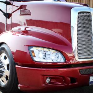 UNITED PACIFIC - UNITED PACIFIC - 35880 - FARO DELANTERO LED CROMADO CON SEÑAL DE GIRO SECUENCIAL Y BARRAS DE LUCES DE POSICIÓN PARA KENWORTH T660 2008-17 - PASAJERO - Image 7