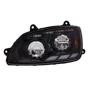 UNITED PACIFIC - UNITED PACIFIC - 35881 - FARO LED NEGRO CON SEÑAL DE GIRO SECUENCIAL Y BARRAS DE LUCES DE POSICIÓN PARA KENWORTH T660 2008-17 - CONDUCTOR - Image 3