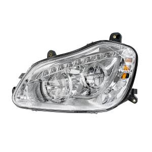 UNITED PACIFIC - UNITED PACIFIC - 35889 - FARO CROMADO DE 45 LED DE ALTA POTENCIA CON SEÑAL DE GIRO SECUENCIAL PARA EL CONDUCTOR KENWORTH T680 2013-2021 - Image 2