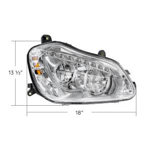 UNITED PACIFIC - UNITED PACIFIC - 35890 - FARO CROMADO DE 45 LED DE ALTA POTENCIA CON SEÑAL DE GIRO SECUENCIAL PARA KENWORTH T680-PASSENGER 2013-2021 - Image 7