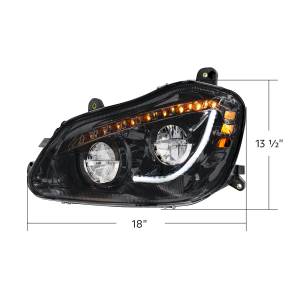 UNITED PACIFIC - UNITED PACIFIC - 35891 - FARO APAGADO DE 45 LED DE ALTA POTENCIA CON SEÑAL DE GIRO SECUENCIAL PARA EL CONDUCTOR KENWORTH T680 2013-2021 - Image 7