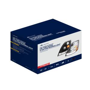 UNITED PACIFIC - UNITED PACIFIC - 35893 - FARO LED CROMADO CON BARRAS DE LUCES LED DE DOBLE COLOR PARA VOLVO VN/VNL 2003-2017 - CONDUCTOR - Image 10