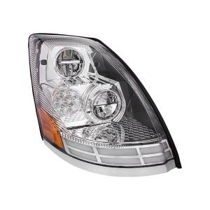 UNITED PACIFIC - UNITED PACIFIC - 35894 - FARO LED CROMADO CON BARRAS DE LUCES LED DE DOBLE COLOR PARA VOLVO VN/VNL 2003-2017 - PASAJERO - Image 2