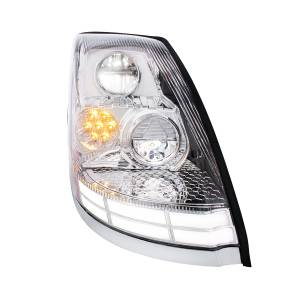 UNITED PACIFIC - UNITED PACIFIC - 35894 - FARO LED CROMADO CON BARRAS DE LUCES LED DE DOBLE COLOR PARA VOLVO VN/VNL 2003-2017 - PASAJERO - Image 3