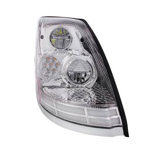 UNITED PACIFIC - UNITED PACIFIC - 35894 - FARO LED CROMADO CON BARRAS DE LUCES LED DE DOBLE COLOR PARA VOLVO VN/VNL 2003-2017 - PASAJERO - Image 4