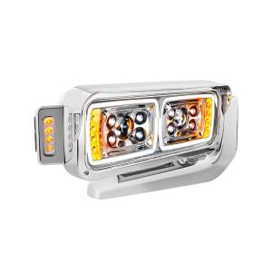 UNITED PACIFIC - UNITED PACIFIC - 35898 - CONJUNTO DE FAROS DE PROYECCIÓN "CROMADOS" DE 10 LED DE ALTA POTENCIA CON BRAZO DE MONTAJE Y POD LATERAL DE SEÑAL DE GIRO - LADO DEL PASAJERO - Image 3