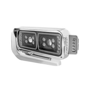 UNITED PACIFIC - UNITED PACIFIC - 35899 - CONJUNTO DE FAROS DE PROYECCIÓN "BLACKOUT" DE 10 LED DE ALTA POTENCIA CON BRAZO DE MONTAJE Y POD LATERAL DE SEÑAL DE GIRO - LADO DEL CONDUCTOR - Image 4