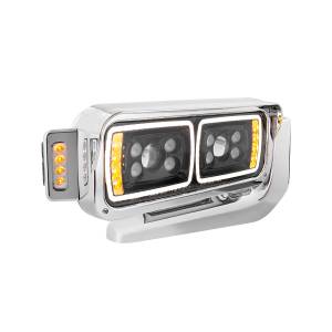 UNITED PACIFIC - UNITED PACIFIC - 35900 - CONJUNTO DE FAROS DE PROYECCIÓN "BLACKOUT" DE 10 LED DE ALTA POTENCIA CON BRAZO DE MONTAJE Y POD LATERAL DE SEÑAL DE GIRO - LADO DEL PASAJERO - Image 3