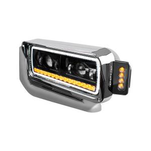 UNITED PACIFIC - UNITED PACIFIC - 35913 - CONJUNTO DE FARO DE PROYECCIÓN NEGRO LED DE ALTA POTENCIA CON BRAZO DE MONTAJE Y SEÑAL DE GIRO - CONDUCTOR - Image 3