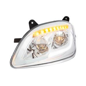 UNITED PACIFIC - UNITED PACIFIC - 35915 - FARO LED CROMADO CON INTERMITENTE LED SECUENCIAL PARA PETERBILT 579 (2012-21) Y 587 (2010-16) - CONDUCTOR - Image 3