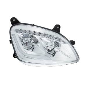 UNITED PACIFIC - UNITED PACIFIC - 35916 - FARO LED CROMADO CON INTERMITENTE LED SECUENCIAL PARA PETERBILT 579 (2012-21) Y 587 (2010-16) - PASAJERO - Image 2