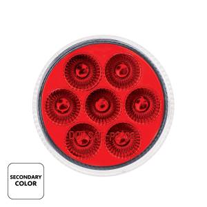 UNITED PACIFIC - UNITED PACIFIC - 35940 - LUZ FURY DOBLE REDONDA DE 7 LED DE 2" (LIQUIDACIÓN/MARCADOR) - LED ÁMBAR Y ROJO/LENTE TRANSPARENTE - Image 3