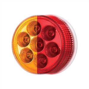 UNITED PACIFIC - UNITED PACIFIC - 35940 - LUZ FURY DOBLE REDONDA DE 7 LED DE 2" (LIQUIDACIÓN/MARCADOR) - LED ÁMBAR Y ROJO/LENTE TRANSPARENTE - Image 5