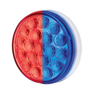 UNITED PACIFIC - UNITED PACIFIC - 35947 - LUZ FURY DOBLE REDONDA DE 19 LED DE 4" (PARADA Y GIRO) - LED ROJO Y AZUL/LENTE TRANSPARENTE - Image 5