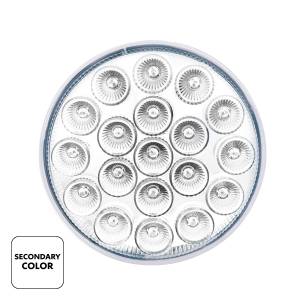 UNITED PACIFIC - UNITED PACIFIC - 35950 - LUZ FURY DOBLE REDONDA DE 19 LED DE 4" (PARADA Y GIRO) - LED ROJO Y BLANCO/LENTE TRANSPARENTE - Image 3