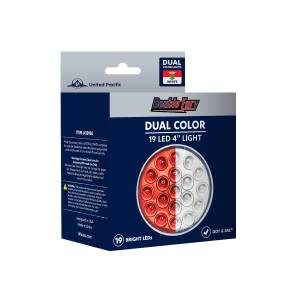 UNITED PACIFIC - UNITED PACIFIC - 35950 - LUZ FURY DOBLE REDONDA DE 19 LED DE 4" (PARADA Y GIRO) - LED ROJO Y BLANCO/LENTE TRANSPARENTE - Image 10