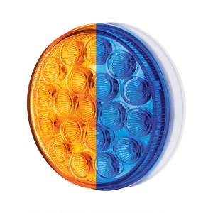 UNITED PACIFIC - UNITED PACIFIC - 35951 - LUZ FURY DOBLE REDONDA DE 19 LED DE 4" (SEÑAL DE GIRO) - LED ÁMBAR Y AZUL/LENTE TRANSPARENTE - Image 5
