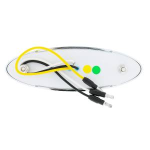 UNITED PACIFIC - UNITED PACIFIC - 35956 - LUZ FURY DOBLE OVALADA DE 10 LED CON LENTE TRANSPARENTE Y BISEL CROMADO (LIQUIDACIÓN/MARCADOR) - LED ÁMBAR Y VERDE/LENTE TRANSPARENTE - Image 10