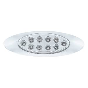 UNITED PACIFIC - UNITED PACIFIC - 35957 - LUZ FURY DOBLE OVALADA DE 10 LED CON LENTE TRANSPARENTE Y BISEL CROMADO (LIQUIDACIÓN/MARCADOR) - LED ÁMBAR Y PÚRPURA/LENTE TRANSPARENTE - Image 5