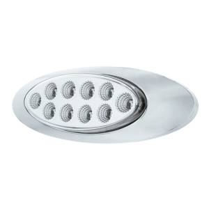 UNITED PACIFIC - UNITED PACIFIC - 35957 - LUZ FURY DOBLE OVALADA DE 10 LED CON LENTE TRANSPARENTE Y BISEL CROMADO (LIQUIDACIÓN/MARCADOR) - LED ÁMBAR Y PÚRPURA/LENTE TRANSPARENTE - Image 9