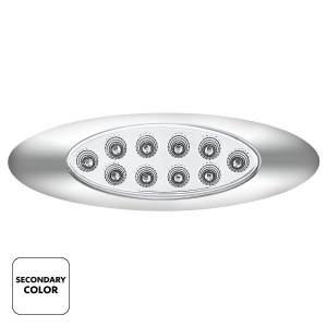 UNITED PACIFIC - UNITED PACIFIC - 35959 - LUZ FURY DOBLE OVALADA DE 10 LED CON LENTE TRANSPARENTE Y BISEL CROMADO (LIQUIDACIÓN/MARCADOR) - LED ÁMBAR Y BLANCO/LENTE TRANSPARENTE - Image 4