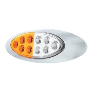 UNITED PACIFIC - UNITED PACIFIC - 35959 - LUZ FURY DOBLE OVALADA DE 10 LED CON LENTE TRANSPARENTE Y BISEL CROMADO (LIQUIDACIÓN/MARCADOR) - LED ÁMBAR Y BLANCO/LENTE TRANSPARENTE - Image 6