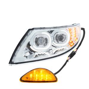 UNITED PACIFIC - UNITED PACIFIC - 35989 - FARO PROYECTOR LED CROMADO CON INTERMITENTE ORIENTADO HACIA ATRÁS PARA INTERNATIONAL DURASTAR 2002-2018 - CONDUCTOR - Image 3