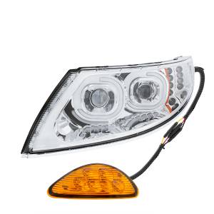 UNITED PACIFIC - UNITED PACIFIC - 35989 - FARO PROYECTOR LED CROMADO CON INTERMITENTE ORIENTADO HACIA ATRÁS PARA INTERNATIONAL DURASTAR 2002-2018 - CONDUCTOR - Image 4