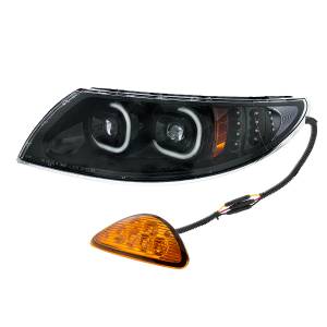 UNITED PACIFIC - UNITED PACIFIC - 35991 - FARO PROYECTOR LED NEGRO CON INTERMITENTE ORIENTADO HACIA ATRÁS PARA INTERNATIONAL DURASTAR 2002-2018 - CONDUCTOR - Image 2