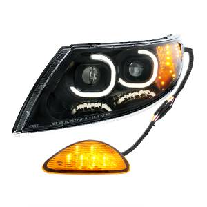 UNITED PACIFIC - UNITED PACIFIC - 35991 - FARO PROYECTOR LED NEGRO CON INTERMITENTE ORIENTADO HACIA ATRÁS PARA INTERNATIONAL DURASTAR 2002-2018 - CONDUCTOR - Image 3