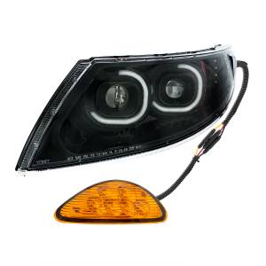 UNITED PACIFIC - UNITED PACIFIC - 35991 - FARO PROYECTOR LED NEGRO CON INTERMITENTE ORIENTADO HACIA ATRÁS PARA INTERNATIONAL DURASTAR 2002-2018 - CONDUCTOR - Image 4