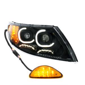 UNITED PACIFIC - UNITED PACIFIC - 35992 - FARO PROYECTOR LED NEGRO CON INTERMITENTE ORIENTADO HACIA ATRÁS PARA INTERNATIONAL DURASTAR 2002-2018 - PASAJERO - Image 3