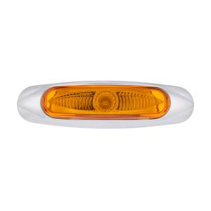 UNITED PACIFIC - 35995 - LUZ VIPEREYE DE 3 LED DE ANCHO DE 5-3/4" (LIQUIDACIÓN/MARCADOR) - LED ÁMBAR/LENTE ÁMBAR