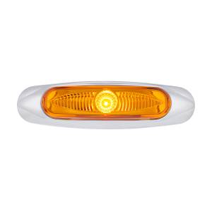 UNITED PACIFIC - UNITED PACIFIC - 35995 - LUZ VIPEREYE DE 3 LED DE ANCHO DE 5-3/4" (LIQUIDACIÓN/MARCADOR) - LED ÁMBAR/LENTE ÁMBAR - Image 2