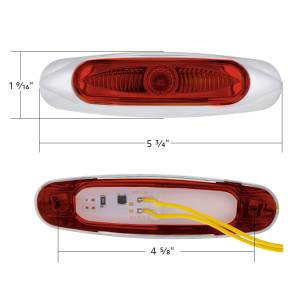 UNITED PACIFIC - UNITED PACIFIC - 35996 - LUZ VIPEREYE DE 3 LED DE 5-3/4" DE ANCHO (LIQUIDACIÓN/MARCADOR) - LED ROJO/LENTE ROJA - Image 6