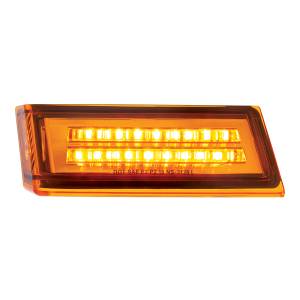 UNITED PACIFIC - 36000 - LUZ DE SEÑAL DE GIRO SECUENCIAL DE 35 LED PARA FREIGHTLINER CASCADIA 2018-2024 - CONDUCTOR - LED ÁMBAR/LENTE ÁMBAR