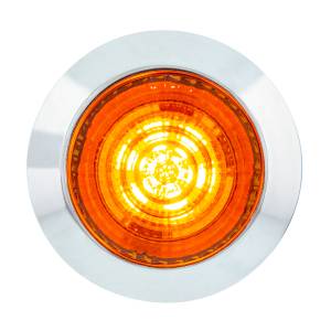 UNITED PACIFIC - 36035 - LUZ DE FUNCIÓN DOBLE DE 6 LED DE 1-1/4" (LIQUIDACIÓN/MARCADOR) - LED ÁMBAR/LENTE ÁMBAR