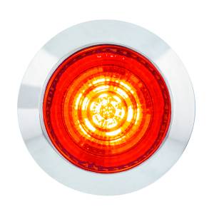 UNITED PACIFIC - 36036 - LUZ DE FUNCIÓN DOBLE DE 6 LED DE 1-1/4" (LIQUIDACIÓN/MARCADOR) - LED ROJO/LENTE ROJA