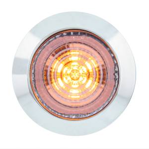 UNITED PACIFIC - 36037 - LUZ DE FUNCIÓN DOBLE DE 6 LED DE 1-1/4" (LIQUIDACIÓN/MARCADOR) - LED ÁMBAR/LENTE TRANSPARENTE