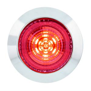 UNITED PACIFIC - 36038 - LUZ DE FUNCIÓN DOBLE DE 6 LED DE 1-1/4" (LIQUIDACIÓN/MARCADOR) - LED ROJO/LENTE TRANSPARENTE