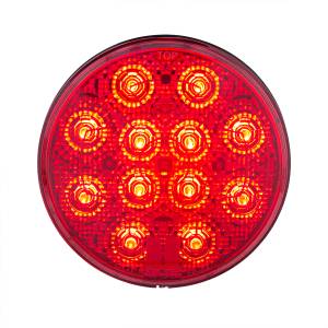 UNITED PACIFIC - UNITED PACIFIC - 36072 - LUZ REDONDA DE 12 LED DE 4" (PARADA, GIRO Y TRASERA) CON LENTE CALEFACTABLE - LED ROJO/LENTE ROJA - Image 2