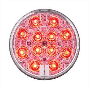 UNITED PACIFIC - UNITED PACIFIC - 36073 - LUZ REDONDA DE 12 LED DE 4" (PARADA, GIRO Y TRASERA) CON LENTE CALEFACTABLE - LED ROJO/LENTE TRANSPARENTE - Image 2