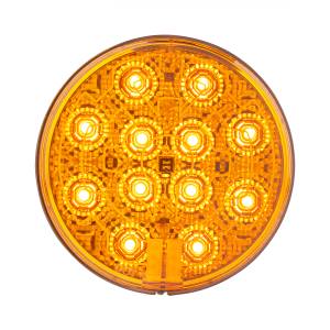 UNITED PACIFIC - UNITED PACIFIC - 36074 - LUZ REDONDA DE 12 LED DE 4" (SEÑAL DE GIRO) CON LENTE TÉRMICA - LED ÁMBAR/LENTE ÁMBAR - Image 2