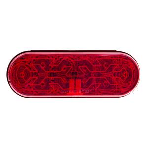 UNITED PACIFIC - UNITED PACIFIC - 36076 - LUZ OVALADA DE 10 LED DE 6" (PARADA, GIRO Y TRASERA) CON LENTE CALEFACTABLE - LED ROJO/LENTE ROJA - Image 2